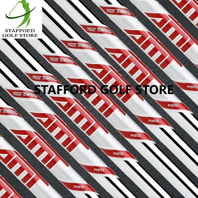 #ad True Temper AMT Red .355quot; Taper Steel Iron Golf Club Shafts Set R300 S300 Flex $289.00