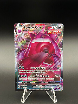 #ad Gengar VMAX 157 264 Near Mint NM Fusion Strike Pokemon TCG Card $9.95