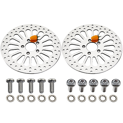 #ad 2Pcs 11.8quot; Front Brake Rotors For Harley Touring Electra Glide Road King 2008 UP $119.99
