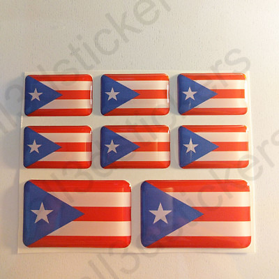 #ad Sticker Puerto Rico Resin Domed Stickers Puerto Rico Flag 3D Vinyl Adhesive Car $7.50