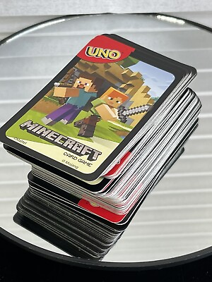 #ad UNO Minecraft Cards CRAFT A WIN $4.00
