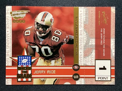 #ad 2000 Pacific Revolution Jerry Rice Making The Grade Card 1 Point #18 HOF 49ers $9.99