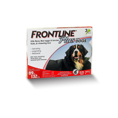 #ad FRONTLINE Plus 3 Doses Flea and Tick Treatment for Extra Large 89 to 132 lbs... $20.99