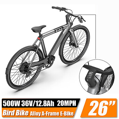 #ad 500W 26quot; E bike Dual Power City Bicycle Commuter Fat Tire Mountain Bikes Adults $748.99