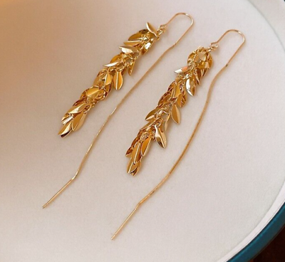 #ad New Earrings 14K Gold plated long Fashion Tassel Earrings Stud Nice Jewelry $9.99