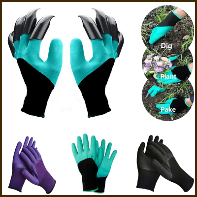 #ad Gardening Gloves Mens Womens Work Gloves With Claws For Digging Planting Seeding $6.24