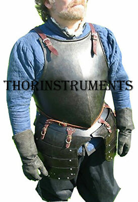 #ad Medieval Halloween Knight Half Suit of Armor Made of 18 Gauge Reenactment $270.59