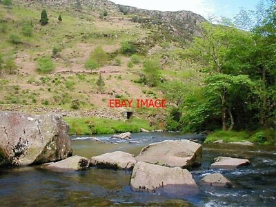 #ad PHOTO 2002 PASS OF ABERGLASLYN LOOKING ACROSS TO THE TRACKBED OF THE WELSH HIGH GBP 1.85