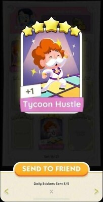 #ad Monopoly GO 5 Star Sticker Tycoon Hustle ⚡️Same Day Delivery⚡️ $5.98