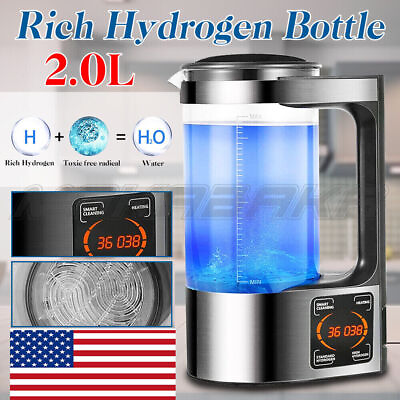 #ad 2L Hydrogen Water Pitcher Maker Machine Hydrogen Water Bottle Generator Large US $73.99