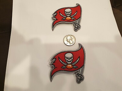 #ad 2 Tampa Bay Buccaneers 3quot;X2quot; EMBROIDERED IRON ON PATCHES $9.95