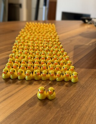 #ad 202 Yellow Rubber Ducks Mini Version Made Of Resin $16.99