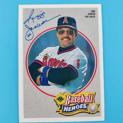 #ad 1990 Upper Deck Baseball Heroes #5 of 9 Reggie Jackson Angels INSERT U $1.00