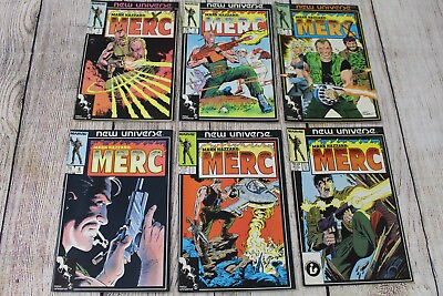 #ad 1986 Marvel New Universe Mark Hazzard: Merc 6 Book Lot #1 2 5 6 7 11 *Low Grade* $9.99