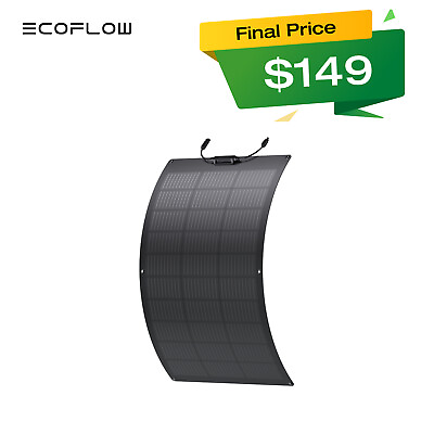 #ad EF ECOFLOW 100W Flexible Solar Panel with High Efficiency Solar Modules IP68 $212.86