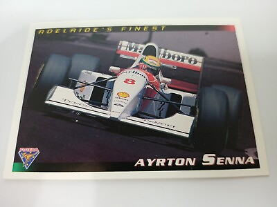 #ad Ayrton Senna 1994 Adelaide#x27;s Finest Futera F1 Formula 1 Card Number 2 AU $32.95