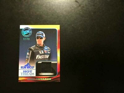 #ad 2013 Press Pass Ignite Carl Edwards Race Used Firesuit # 99 Ford NMMT💥FREE SHIP $7.99