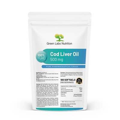 #ad Cod Liver Oil softgels rich source of Omega 3 EPA DHA Vitamin D Vitamin A $52.99
