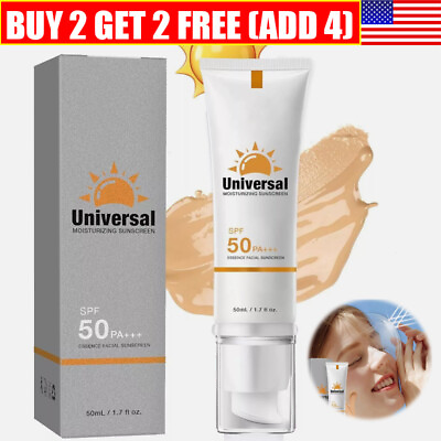 #ad Universal Tinted Sunscreen for Face Spf 50 Face Moisturizer Protector Solar $9.99