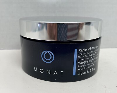 #ad New Monat Replenish Masque with Rejuveniqe for Medium to Thick Dry Hair 5.0 oz $26.21