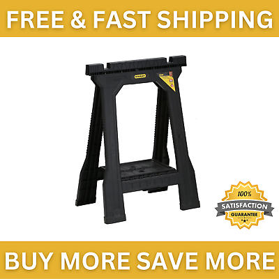 #ad Durable Folding Sawhorse 2 Pack Durable Plastic Stand Holder Tool 22 in. $43.40