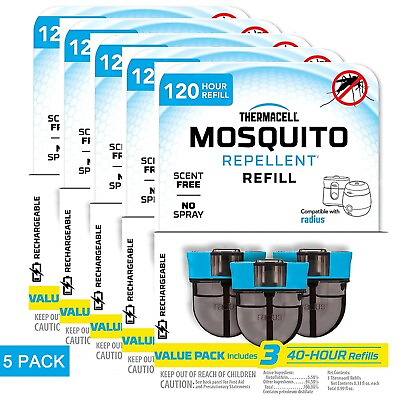 #ad Thermacell 120Hour Rechargeable Mosquito Repeller Refills US Shipments 5 pack $109.99