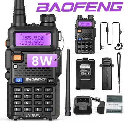 #ad Baofeng UV 5R 8W Tri Power Dual Band 1 4 8W Walkie Talkie Scanner Ham Radio US $23.79