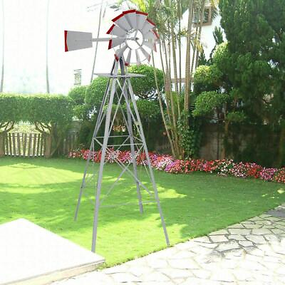 #ad 8 Ft Weathervane Weatherproof Metal Windmill Decorative Garden $48.99
