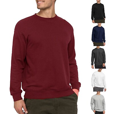 #ad Mens And Womens Loose Shoulder Drop Casual Sports Solid Color Round Neck Hoodie $25.21