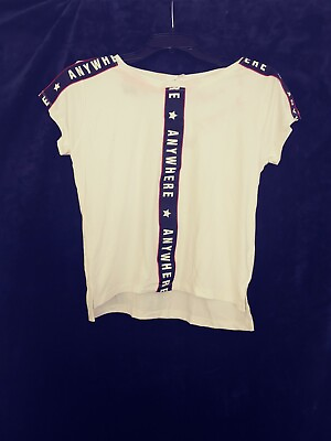 #ad Women#x27;s shirt Sleeve T Shirt White Small 11096 $2.99