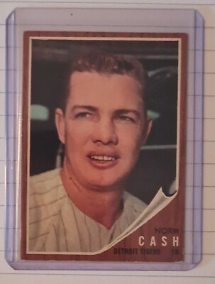 #ad 1962 Topps Norm Cash Detroit Tigers #250 $9.99