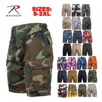 #ad Rothco Military Camo amp; Solid Army Fatigue Cargo BDU Combat Shorts Choose Sizes $31.99