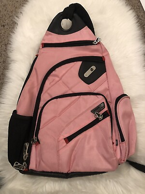 #ad Fūl Peabody Pink Sling Messenger Bag Crossbody Backpack Travel Pack Hiking $9.00