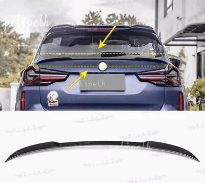 #ad Carbon Fibre Fits BMW X3 X3M F97 2022 2024 2023 Rear Spoiler Trunk Boot Wing Lip $379.55