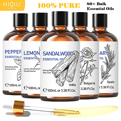 #ad HIQILI Bulk Essential Oils Therapeutic Grade 100% Pure amp; Natural 10ml30ml100ml $6.29