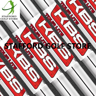 #ad KBS TOUR Lite .355quot; Taper Steel Iron Golf Shaft Set REGULAR STIFF X STIFF Flex $280.00