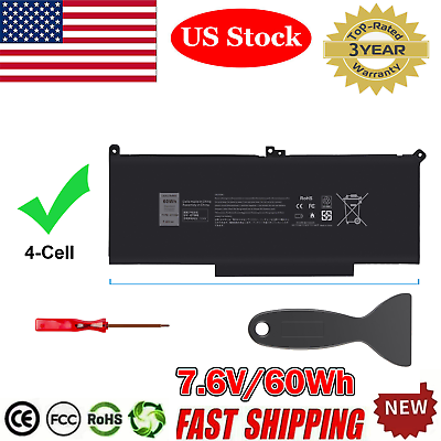#ad Lot 1 30 F3YGT Battery for Dell Latitude 14 7480 7490 12 7280 7290 13 7380 7390 $365.99