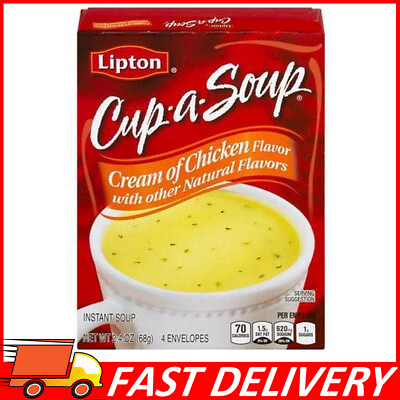 #ad 3 Pack Lipton Cup a Soup Cream of Chicken Instant Soup Mix 2.4 Oz $9.44
