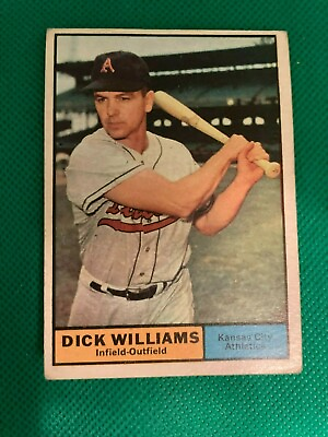 #ad 1961 TOPPS # 8 DICK WILLIAMS $6.00