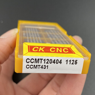 #ad CCMT120404 1125 CCMT432 CNC Carbide Inserts Turning inserts 10pcs Boxed $9.94