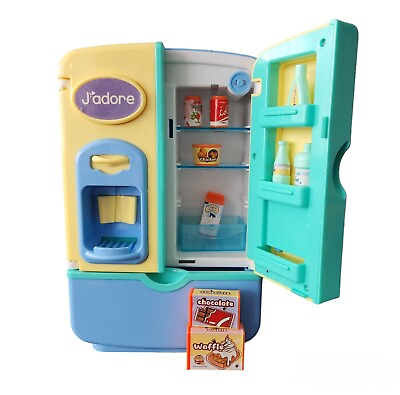 #ad J#x27;ADORE Refrigerator Set With Lights Music Miniature Food Dollhouse Toy Playset $16.99