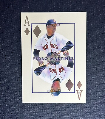 #ad 2000 Pacific Invincible Pedro Martinez #6 Ace Diamonds Baseball Card Red Sox $1.99