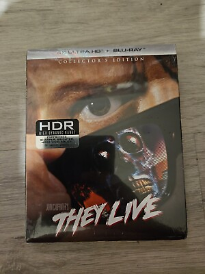 #ad They Live 4K ultra blu ray W Slipcover BRAND NEW Sealed $35.00