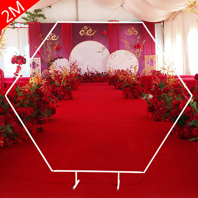 #ad Wedding Round Archway Stand Arch Frame Flower Balloon Decoration Backdrop Arch $18.05