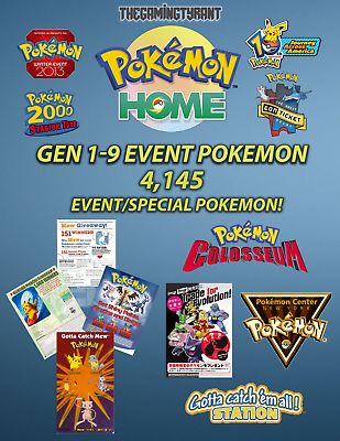 #ad Pokemon Home 4145 Event Pokemon $10.99