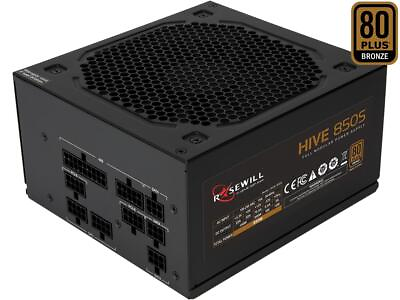 Rosewill Hive Series 850W Full Modular Gaming Power Supply 80 PLUS Bronze Certi $85.99