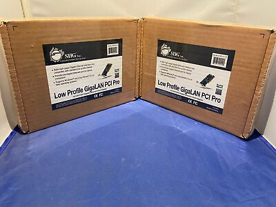 #ad LOT OF 2:  SIIG LOW PROFILE GigaLAN PCI PRO pn: LP GP1011 S2 FACTORY SEALED $17.99