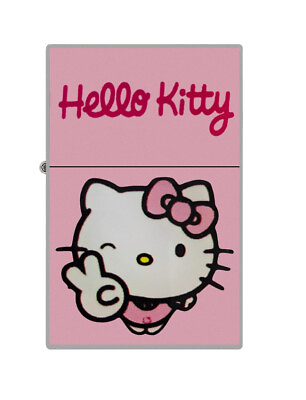 #ad Cute Pink Kawaii Lighter Vinyl Metal Japanese Anime y2k Sanrio Hello Kitty $9.99