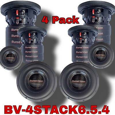 #ad *4 Blurred Vision Audio KNOCKOUT SERIES BV 4STACK6.5.4 6.5quot; $400.00