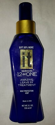 #ad It Haircare 12 In One Amazing Leave In Treatment Heat Protection 450F 5.1 oz $9.95